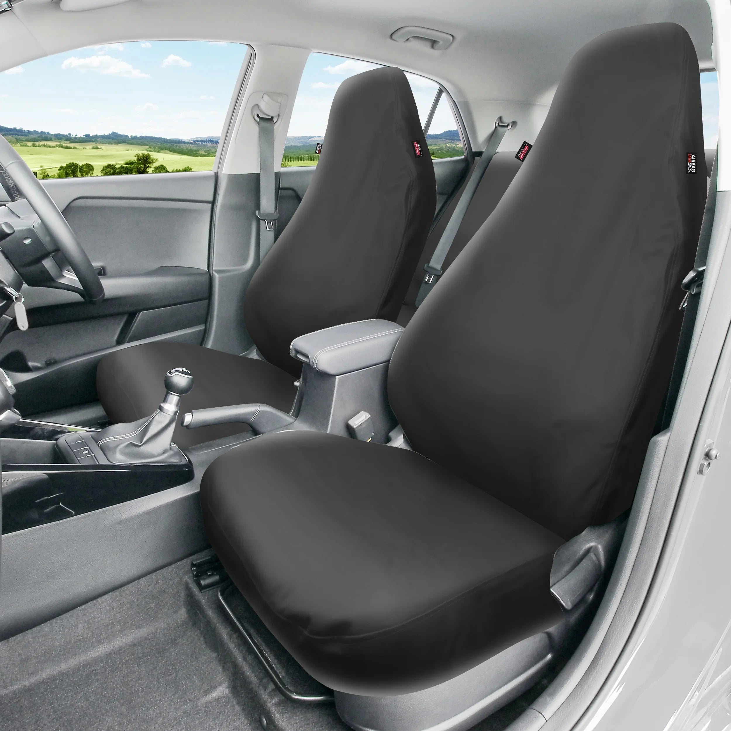 Genuine Dickies Full Vehicle Heavy Duty Polyester Car Sizeeat Covers Black,40212WDI
