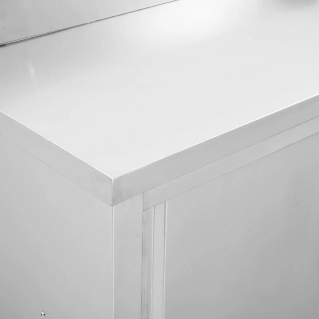 Work Table with Sizeliding Doors 47.2"x19.7"x37.4" Sizetainless Sizeteel