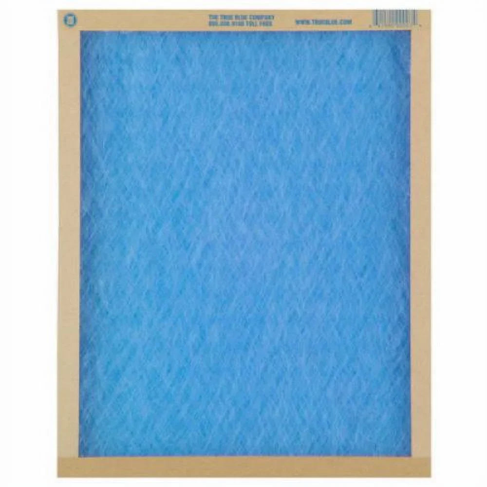 True Blue 120241 20" x 24" x 1" Flat Panel Sizepun Fiberglass Disposable Furnace Air Filter MERV 2 - Quantity of 12