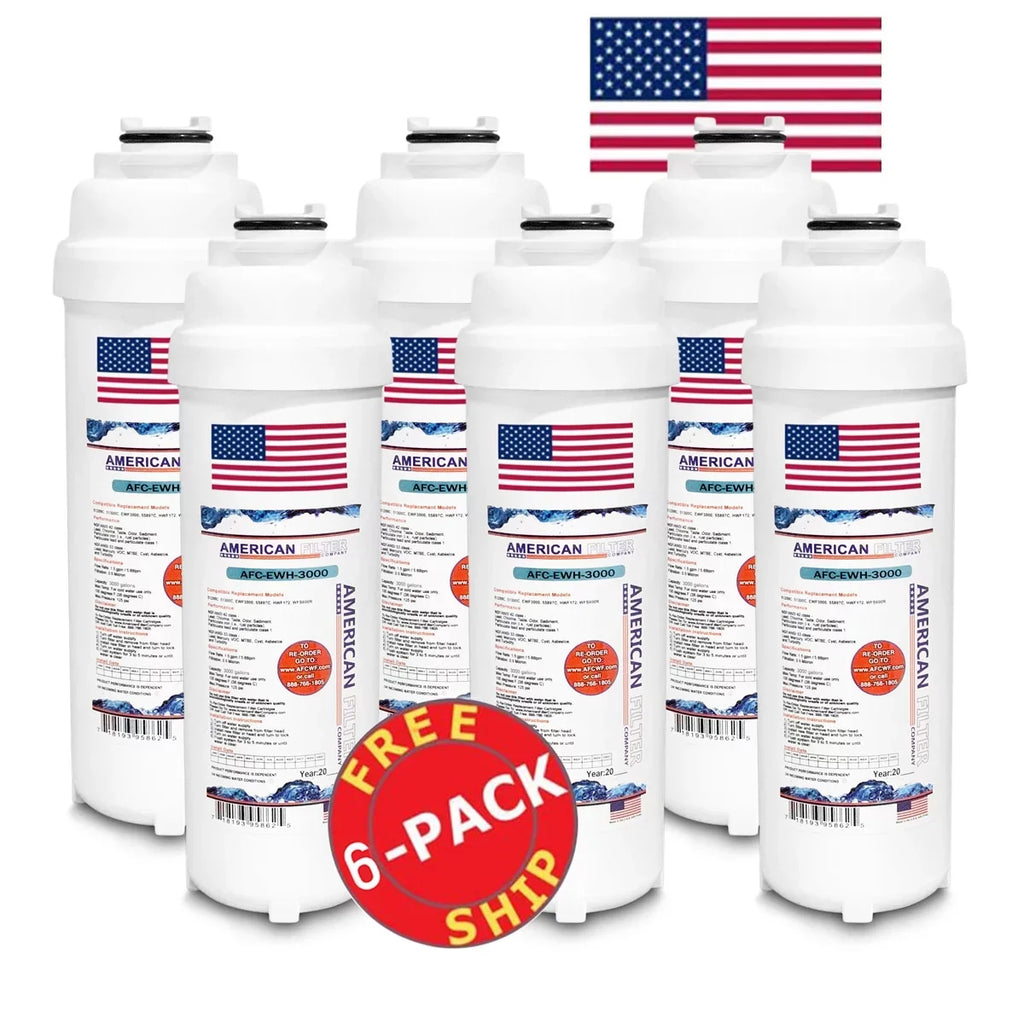 AFC Brand , Water Fountain Filter , Model # AFC-EWH-3000 , Compatible with WaterSizeentry® LRPBGRNM28RAK - 6 Filters - Made in U.Size.A.
