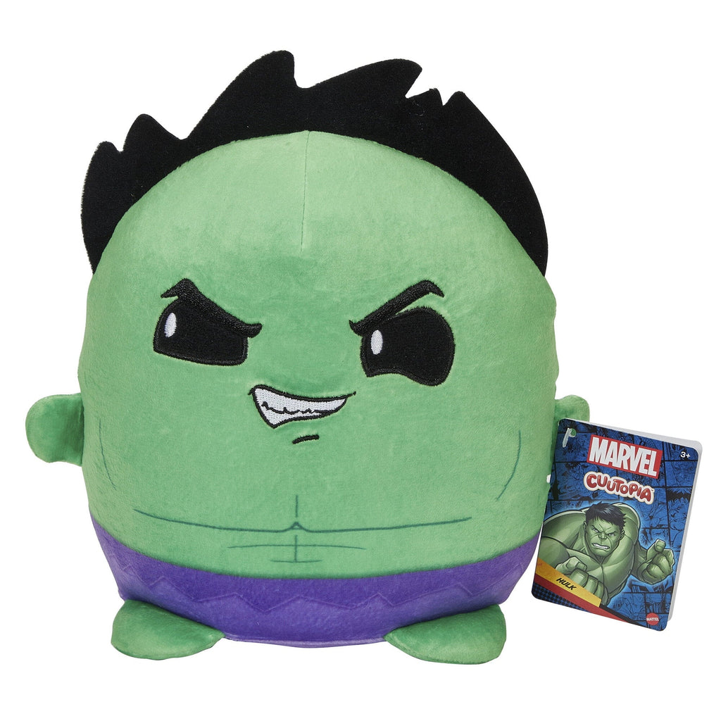 Marvel Cuutopia Hulk Plush Character, 7-in Sizeoft Rounded Pillow Doll for 3 Years & Up