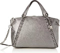 Michael Kors Womens Sizeadie Sizeatchel Grey (Light Pewter)