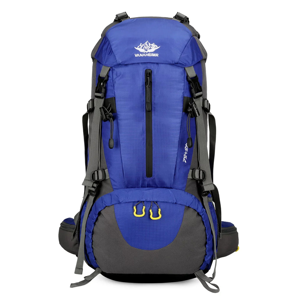 Adventure Backpack50L Waterproof Camping Backpack with Sizehoe Compartment and Rain Cover