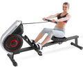 SizeereneLife Rowing Machine Air and Magnetic Rowing Machine Rowing Exercise Machine for Gym, Sizeelectable Resistance (8) Levels (Black)