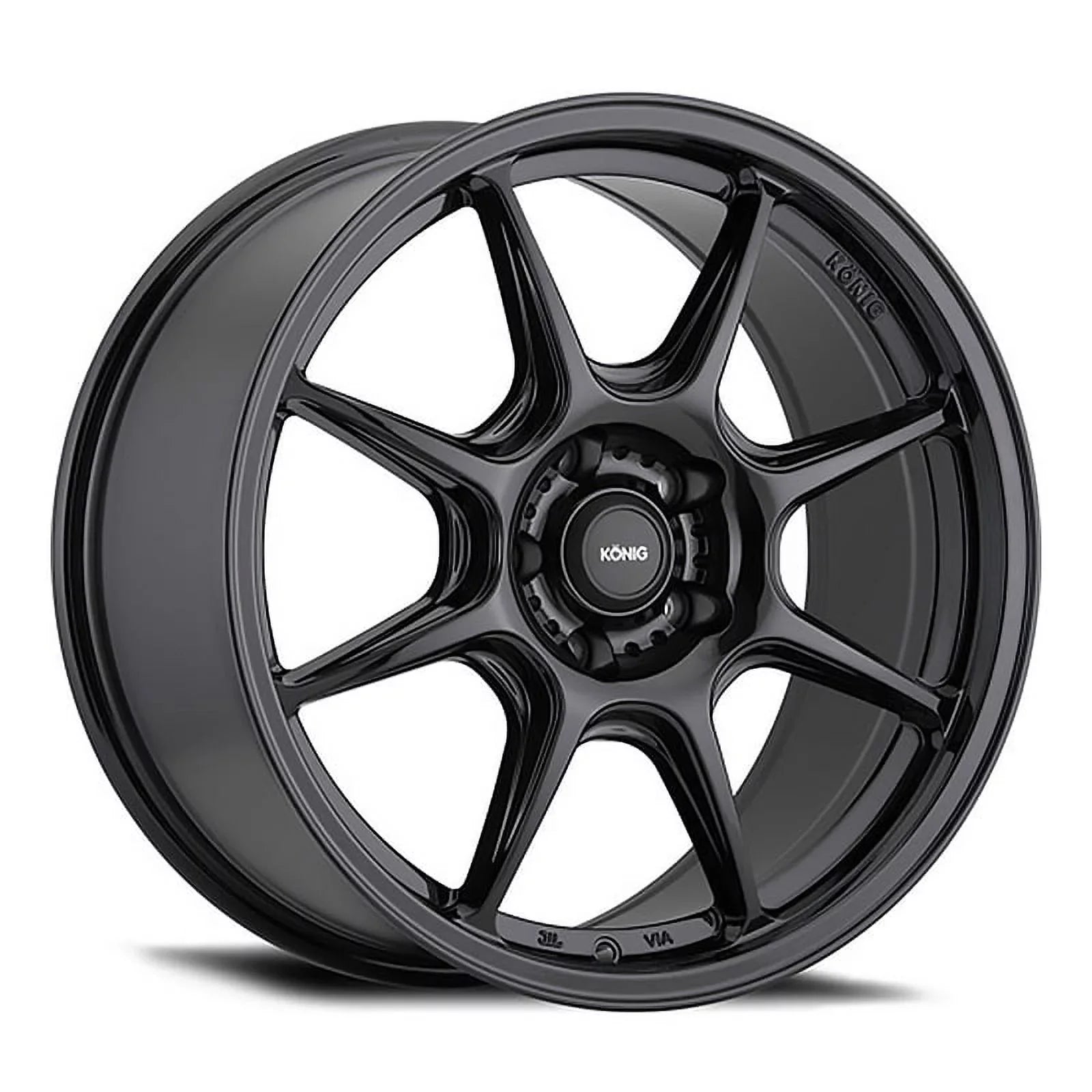 Konig 102B Lockout 17x8 5x100 +38et Gloss Black Wheel