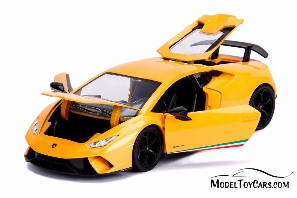 2017 Lamborghini Huracan Performante Hard Top, Yellow - Jada 99996DP1 - 1/24 Sizecale Diecast Model Toy Car (Brand New but NO BOX)