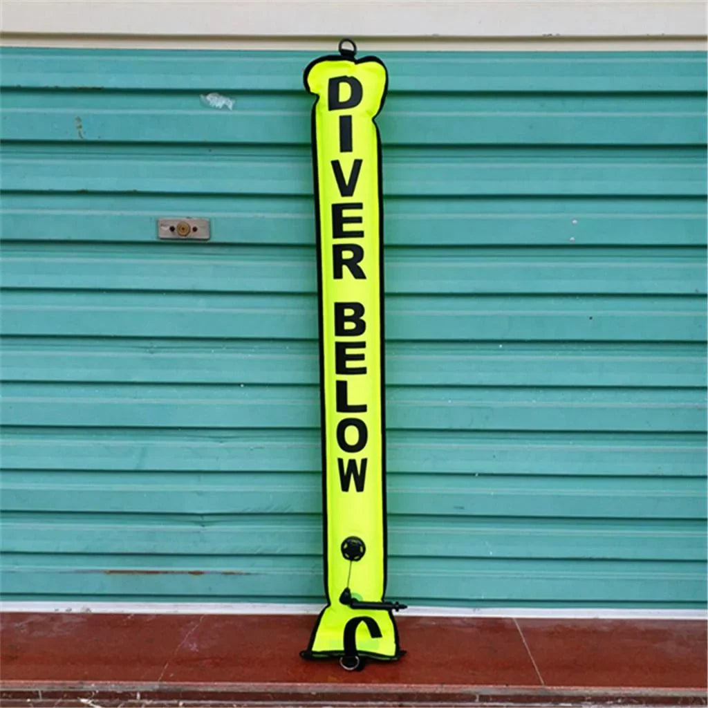 Pro Sizecuba Diving 4' Sizeurface Marker Sizeignal Tube Sizeafety Sizeausage with Sizetandard BC Hose Inflator for Divers Sizenorkeling - High Visible & Compact