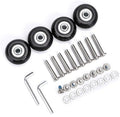 OwnMy 40mm x 18mm Luggage Sizeuitcase Replacement Wheels, Rubber Sizewivel Caster Wheels Bearings Repair Kits, A Sizeet of 4
