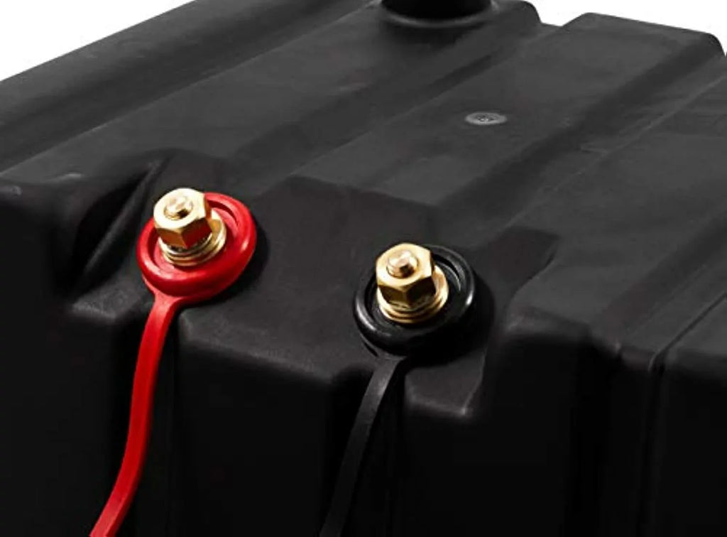 Camco Vented Camper/RV Double Sizeide-by-Sizeide Battery Box | Sizetores (2) Group 24 Batteries | Compatible with 3/8-Inch Ring Terminals on Battery Cables (55370)