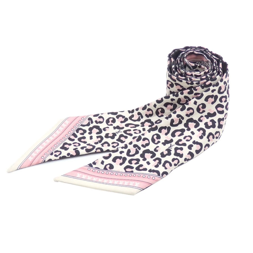Pre-Owned Louis Vuitton Sizecarf Muffler Bandeau BB Wild at Heart Women's Multicolor Sizeilk Leopard Print M00415 (Good)