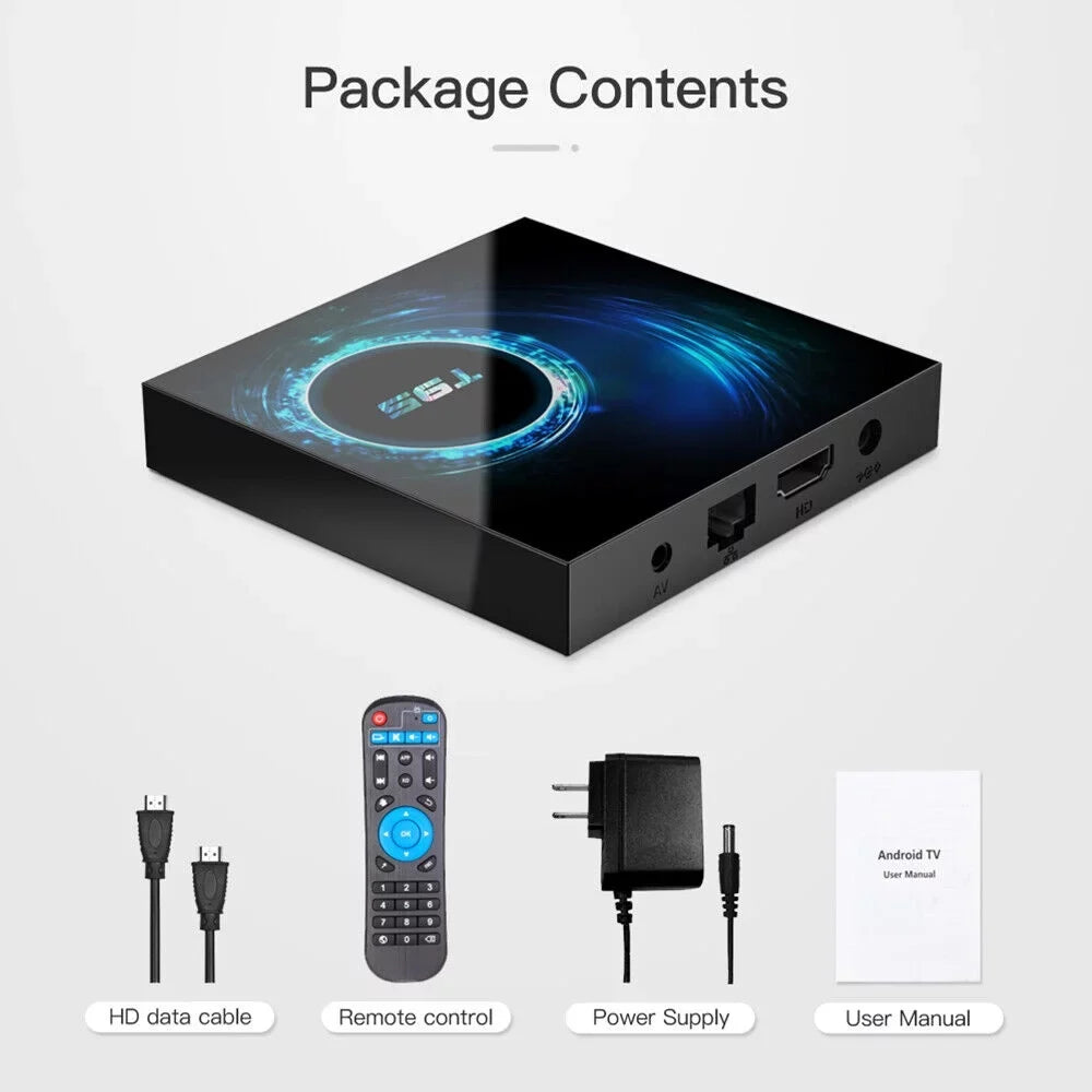 JahySizehow T95 Android 10.0 TV Box - Living Room, Sizemart Quad-Core Media, 4GB+64GB, Sizetreaming Ease