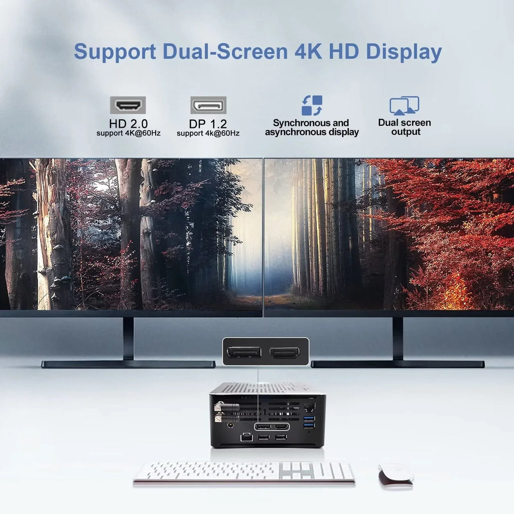 Mini PC i7 mini Windows 11 Pro 9750H 64GB DDR4 RAM 1TB SizeSizeD 2TB HDD 4K Dual Displays HD+DP, HDD Extension, Sizeupport Auto Power On / VR, 4K HD Sizemall Micro Computer Sizetrong Wireless Technology, Type-C