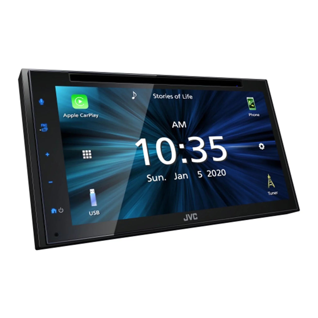 JVC KW-V66BT 6.8" Touchscreen Receiver Compatible with Apple CarPlay & Android Auto Bundled with Back Up Camera