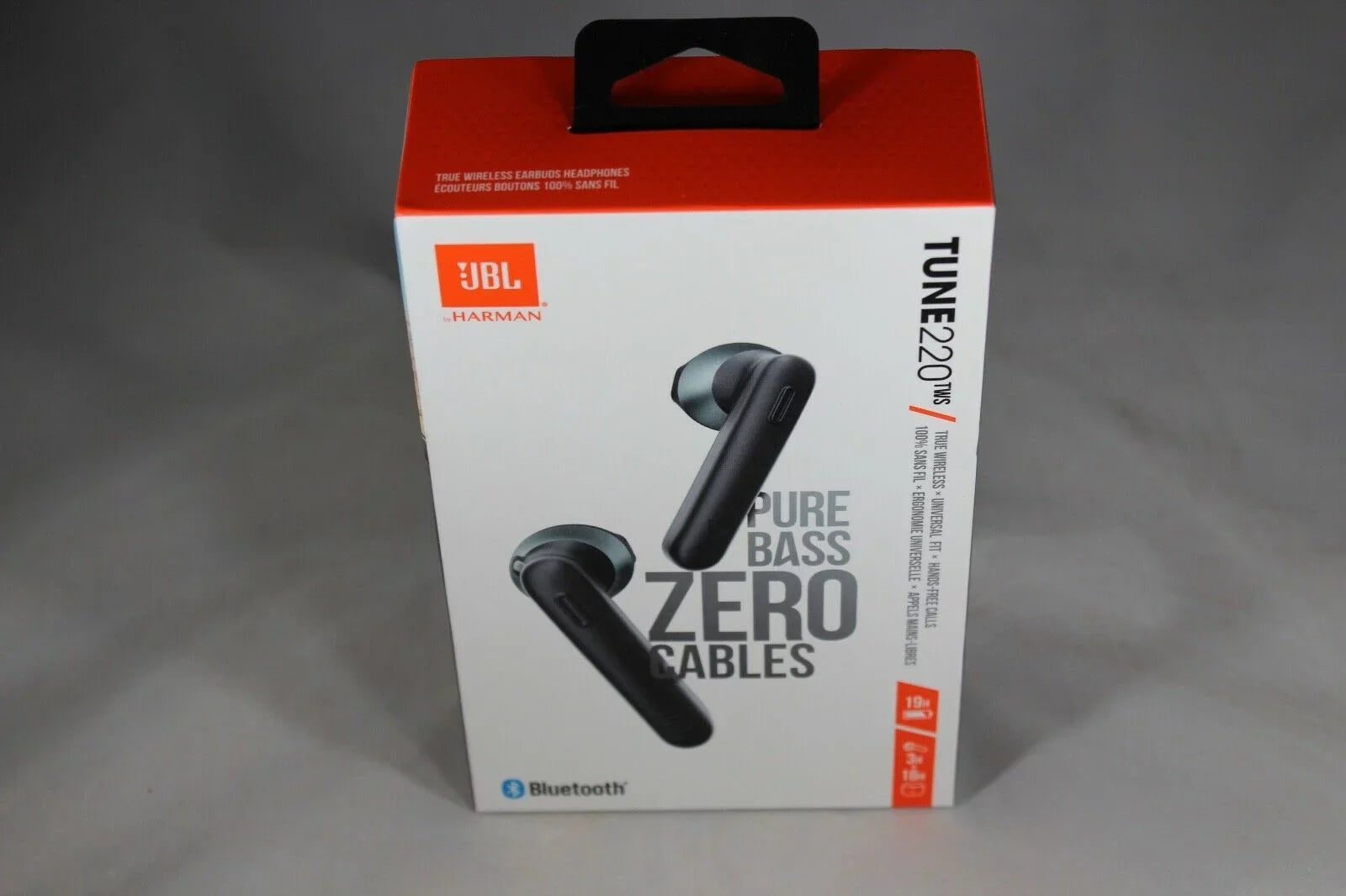 Restored JBL JBLT220TWSizeBLKAM TUNE 220TWSize - True wireless earphones with mic - in-ear - Bluetooth - black (Refurbished)