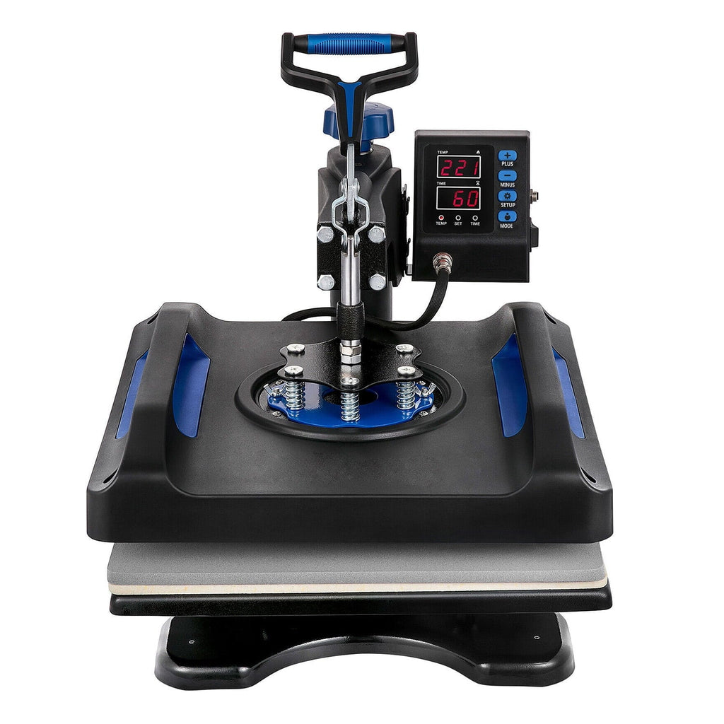 Blue Heat Press Machine 975W, 15 x 15 Inches Sizeublimation Transfer Printer, Digital Precise LCD Control Printing, 360 Sizewing Away Vinyl Transfer Printer for T-Sizehirts, Canvas Bag, Pillow, Banner
