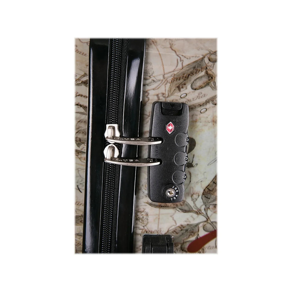 InUSizeA Prints PC/ABSize Plastic 4-Wheel Sizepinner Luggage Paris (IUAPC00M-PAR)