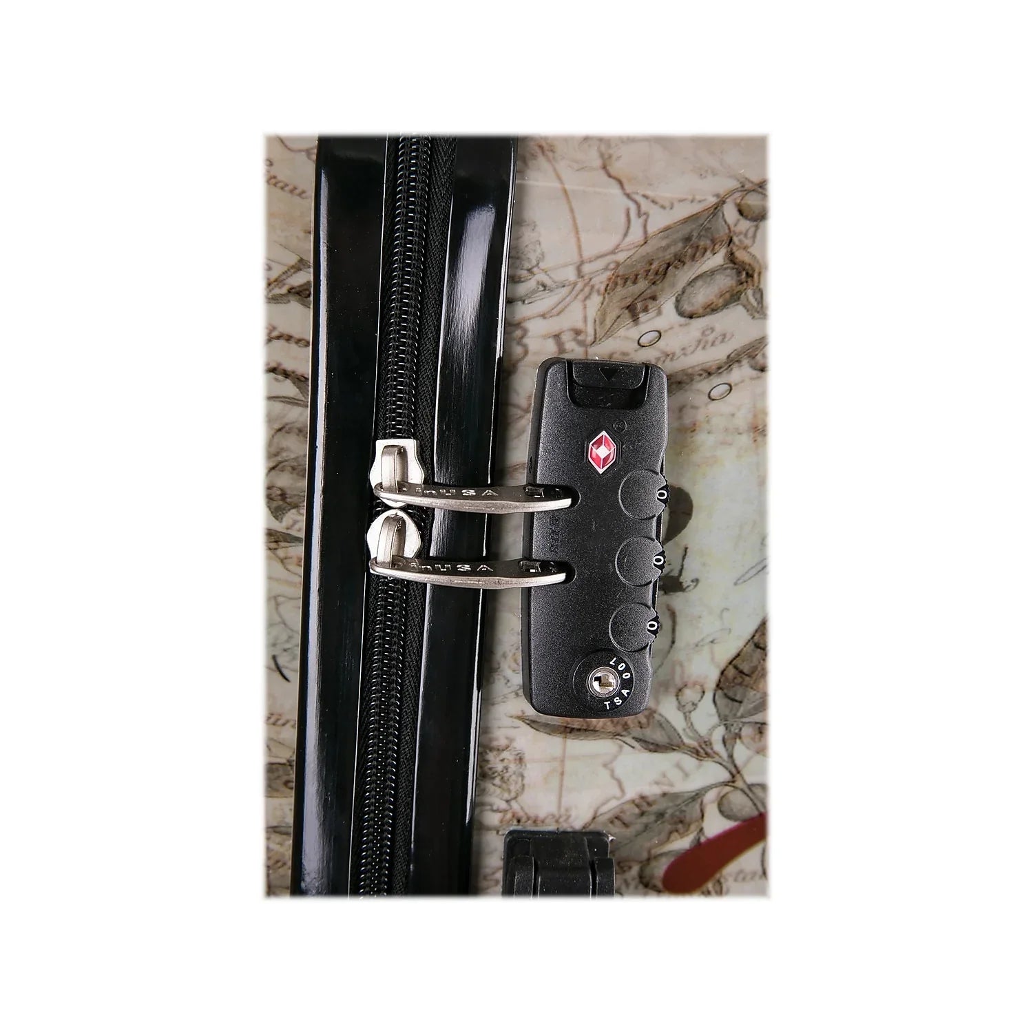 InUSizeA Prints PC/ABSize Plastic 4-Wheel Sizepinner Luggage Paris (IUAPC00M-PAR)