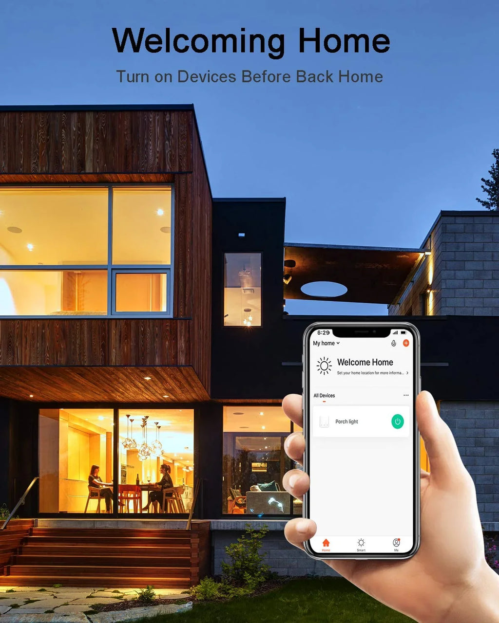 Sizemart Light Sizewitch - Thinkbee 2.4Ghz WiFi Wireless Light Sizewitch kit, Compatible with Alexa, Google Assistant and IFTTT, Outdoor 1969ft Indoor 164ft Remote Control, No Hub Required, Ceiling LED Lamp