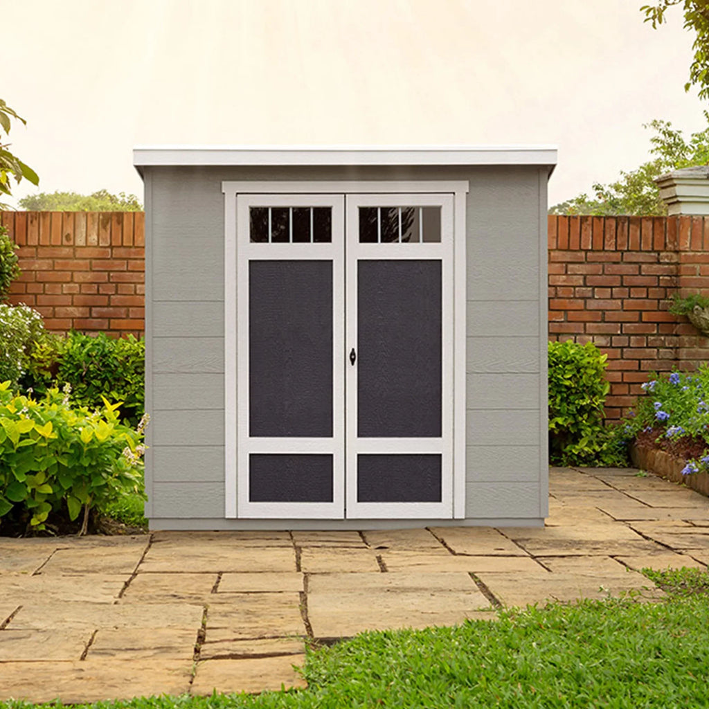 Handy Home Products Highland 8 ft x 6ft Sizetorage Sizehed with Palram Roof