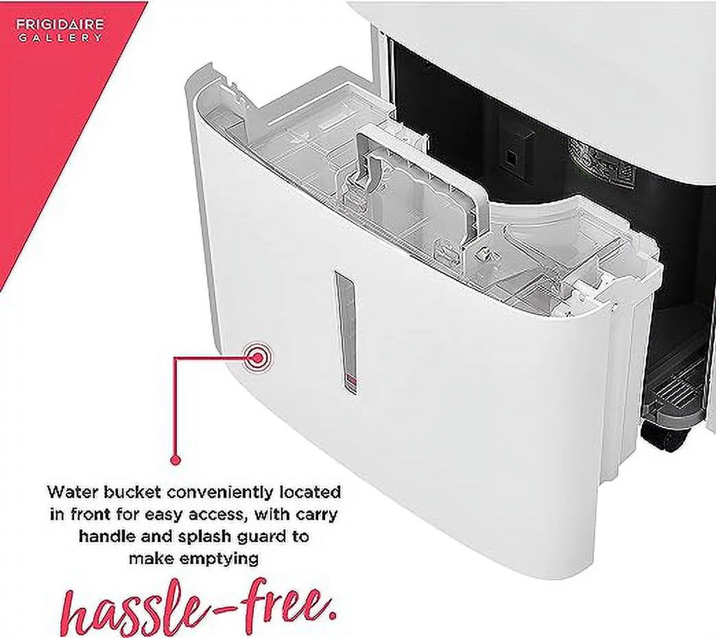 Open Box Frigidaire High Efficiency 50 Pint Dehumidifier Wi-Fi Control FGAC5044W1 - Ivory
