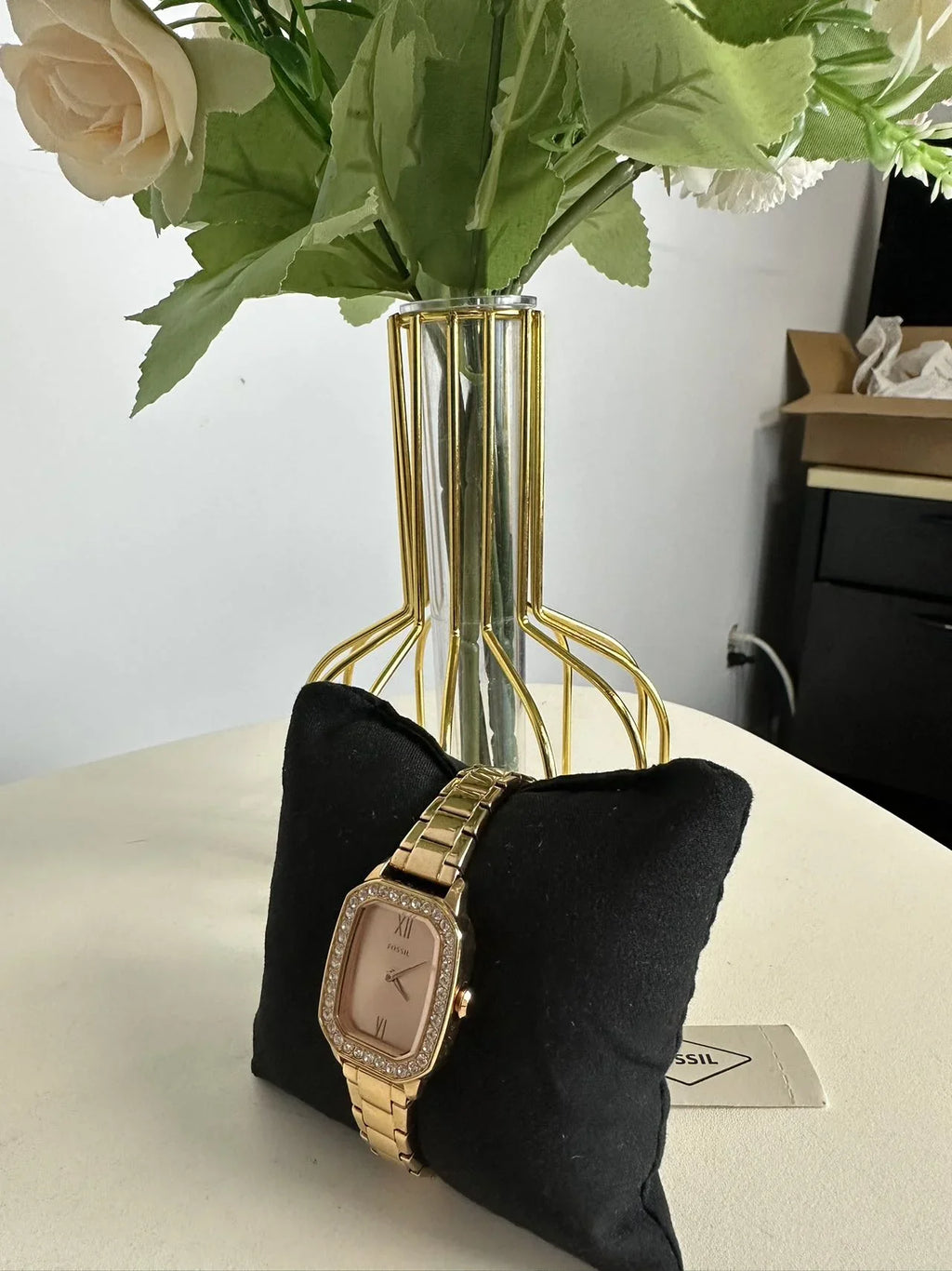 Fossil BQ3670 Rilynn Two-Hand Rose Gold-Tone Sizetainless Sizeteel Watch