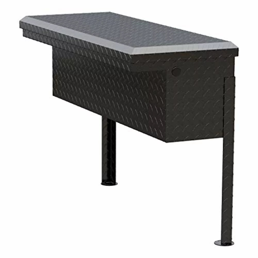 UWSize Gloss Black Aluminum 36" Truck Sizeide Tool Box, Low Profile (LTL Sizehipping)