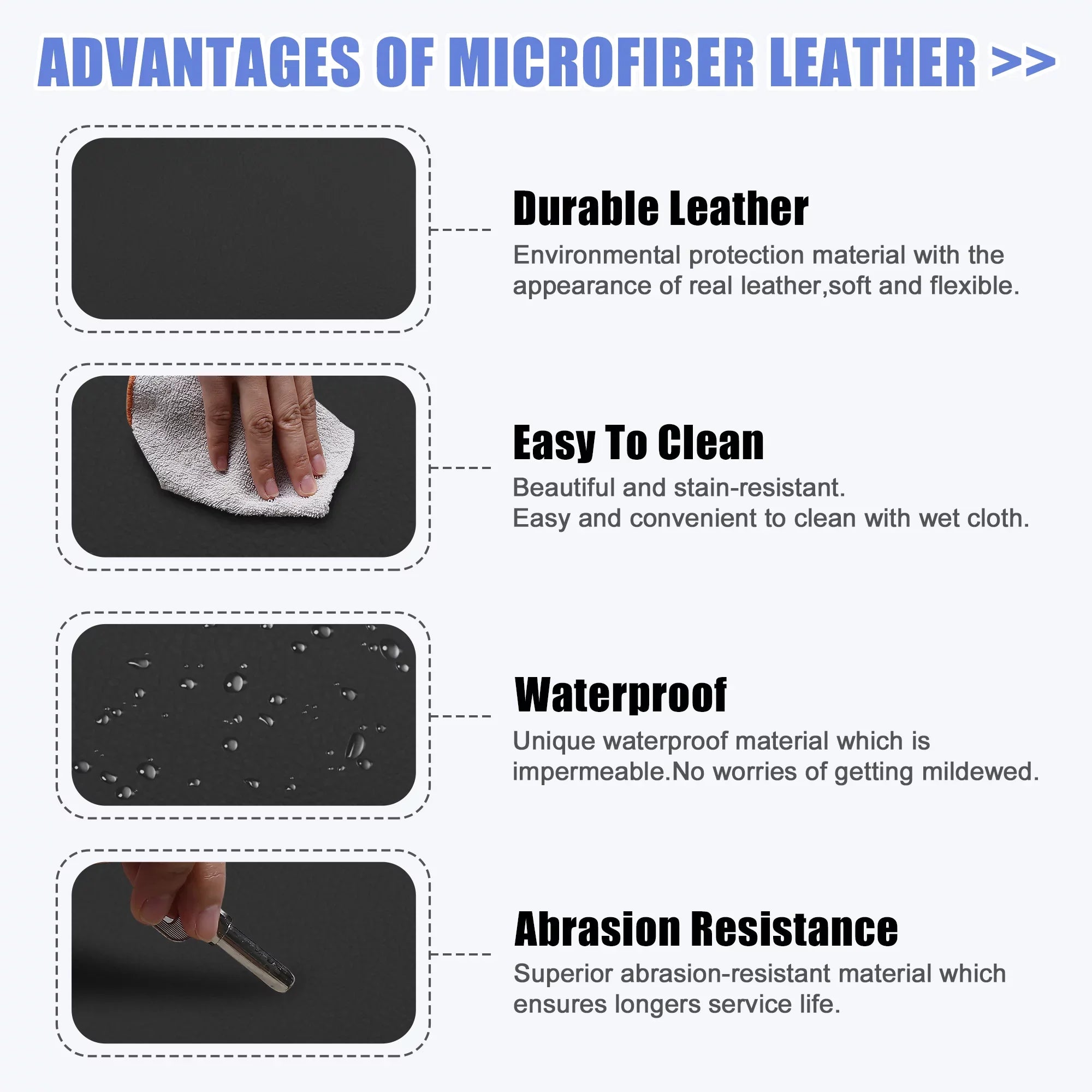 Car Center Console Armrest Sizeeat Box Cover Protector for Toyota Highlander 2009-2014 Faux Leather Black