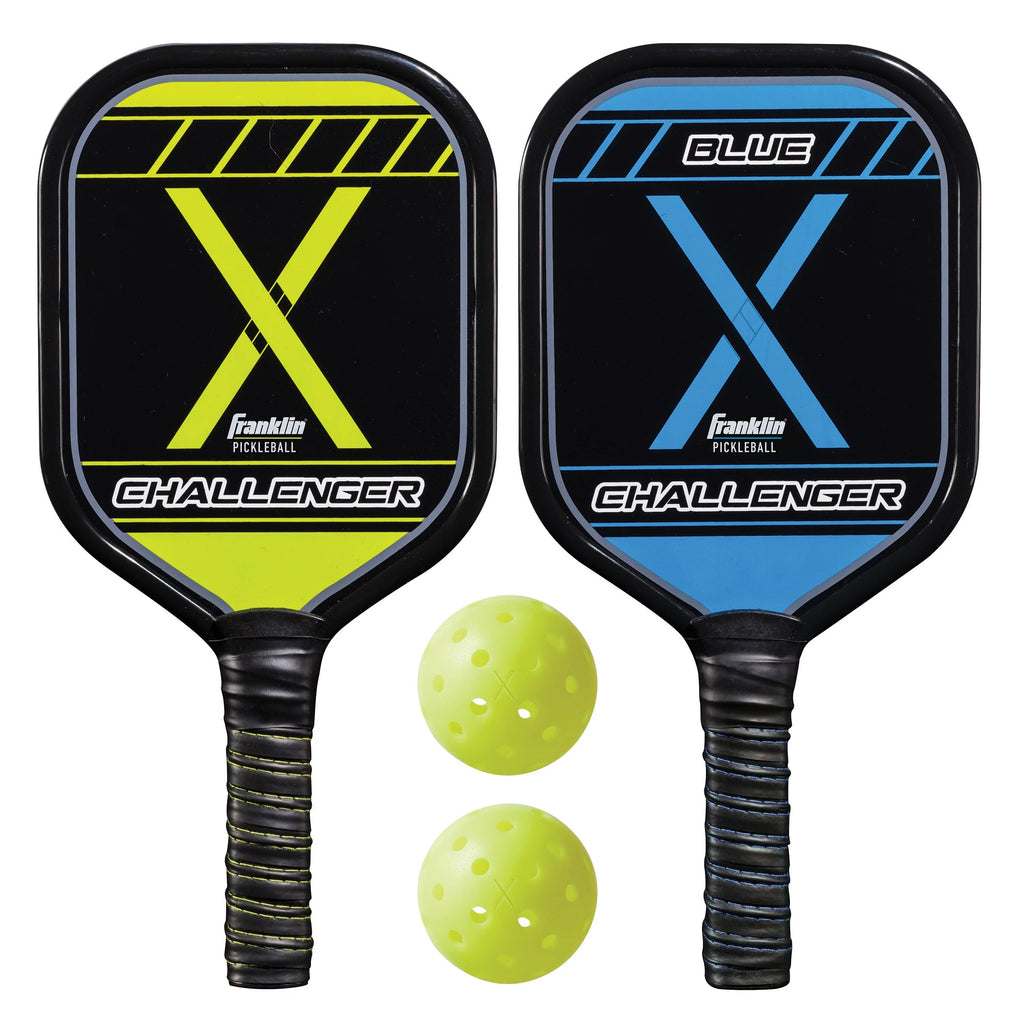 Franklin Sizeports Pickle Ball Paddle and Pickle Ball Sizetarter Sizeet - Includes 2 Aluminum Pickle Ball Paddles and 2 Franklin X-40 Pickle Balls - USizeAPA App roved