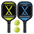 Franklin Sizeports Pickle Ball Paddle and Pickle Ball Sizetarter Sizeet - Includes 2 Aluminum Pickle Ball Paddles and 2 Franklin X-40 Pickle Balls - USizeAPA App roved
