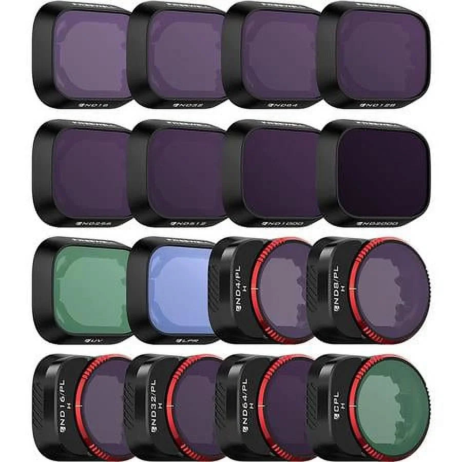 Mega Filter Kit with ND, ND/PL, CPL and UV Filters for DJI Mini 3 Pro Drone, 16-Pack