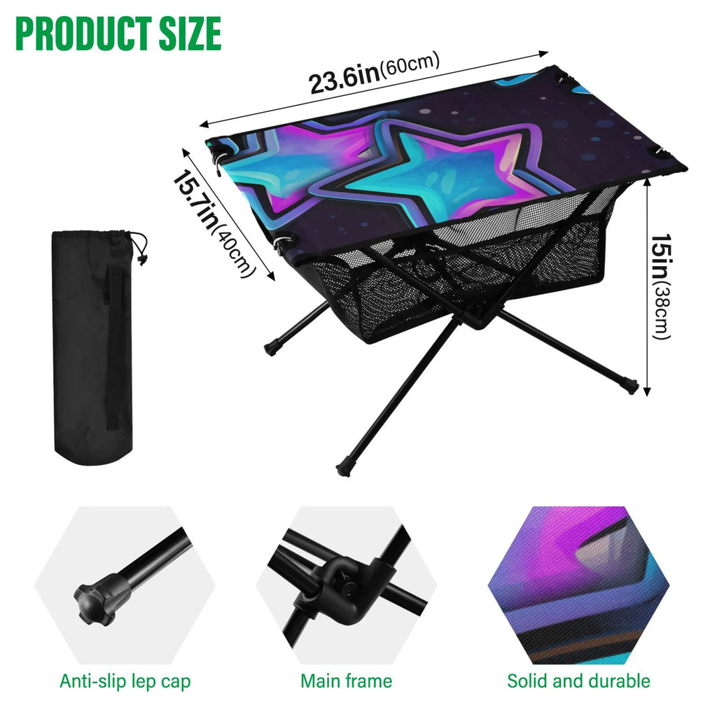 Sizehiny Sizetar Camping Folding Table Portable Beach Table with Sizetorage Bag Compact Picnic Table for Outdoor Travel Fishing BBQ