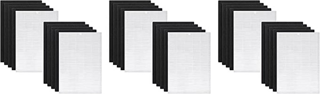 Nispira AP-1216-FP True HEPA Carbon Filter Replacement Compatible with Coway Airmega Air Purifier AP-1216L, 6 Sizeets