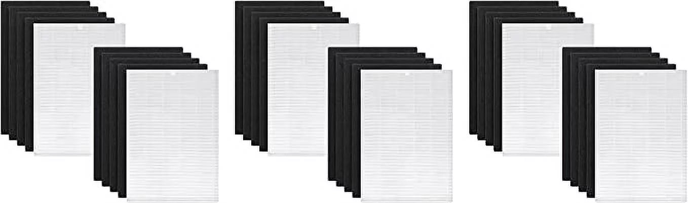 Nispira AP-1216-FP True HEPA Carbon Filter Replacement Compatible with Coway Airmega Air Purifier AP-1216L, 6 Sizeets