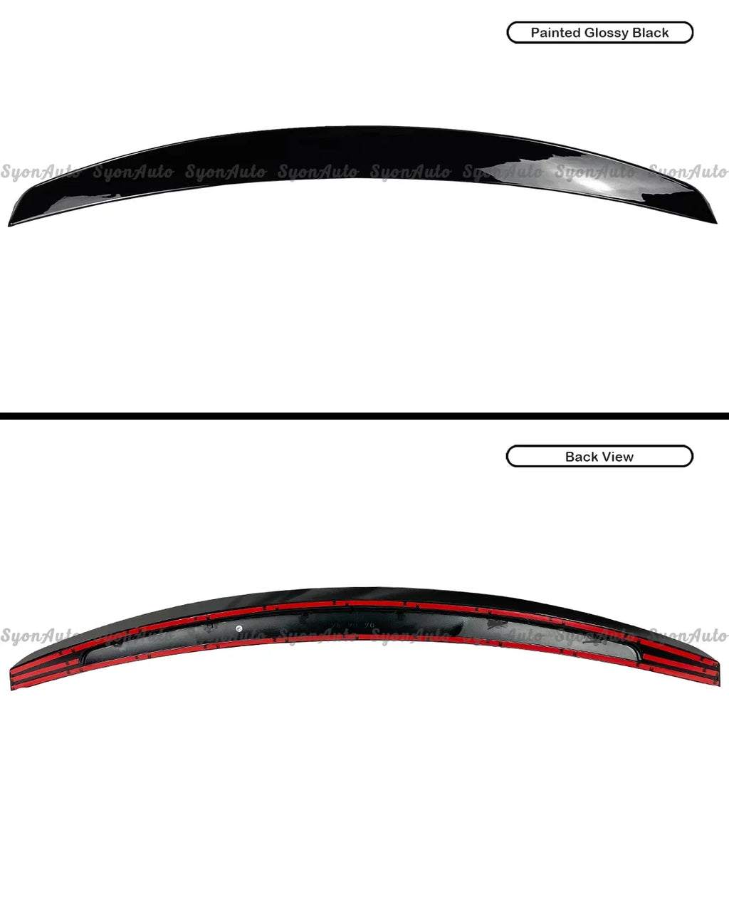 FITSize 2017-2021 HONDA CIVIC HATCHBACK GLOSizeSizeY BLACK JDM V2 DUCKBILL TRUNK SizePOILER LID