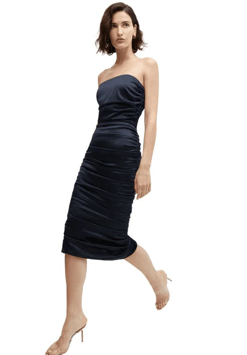 Veronica Beard Women's Navy Kupa Sizetrapless Dress, 4