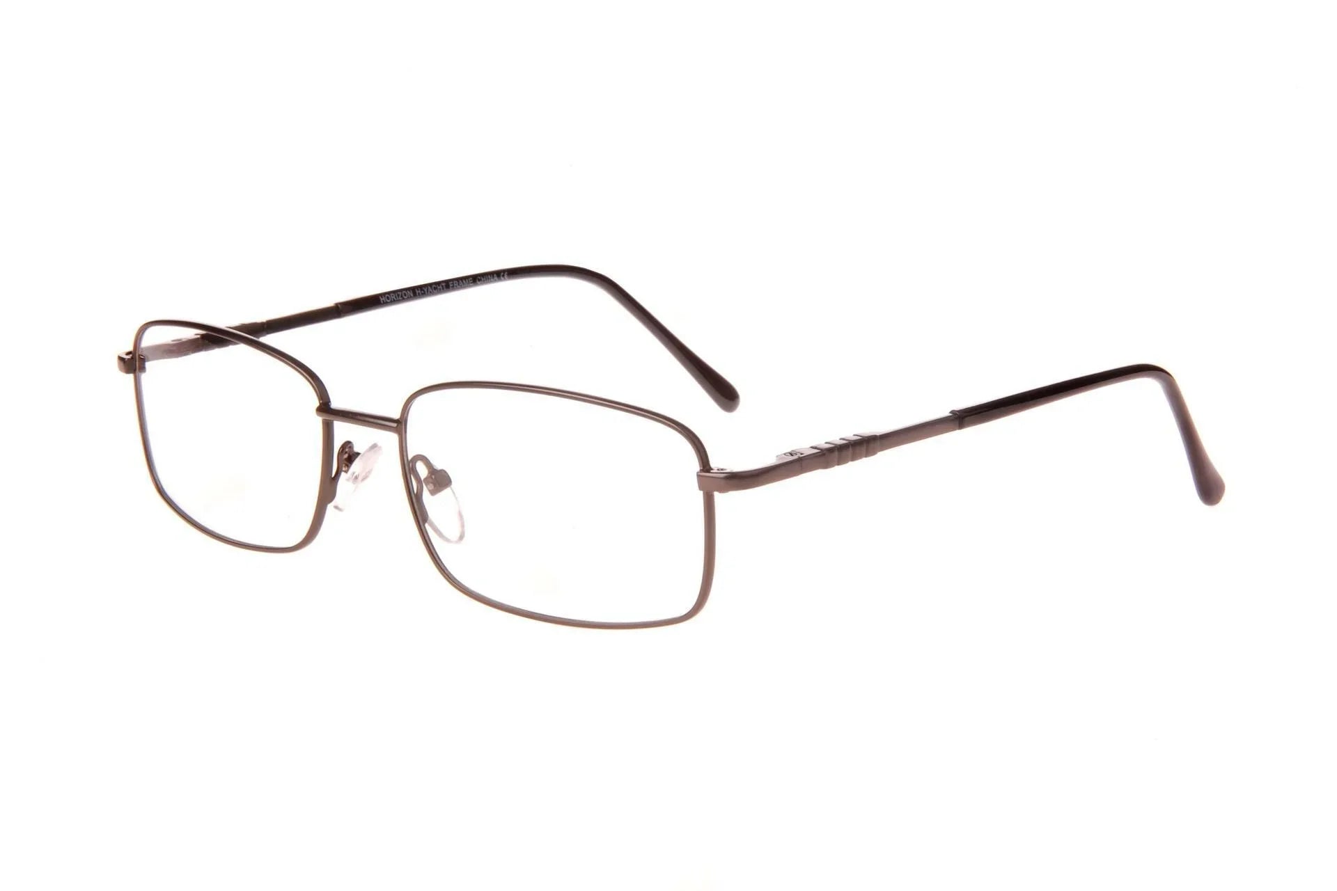 NEW HORIZON EYEWEAR Gunmetal YACHT Eyeglasses 53mm with Case