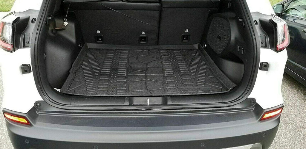 EACCESizeSizeORIESize EA Cargo Liner – Trunk Mat for Jeep Cherokee 2014-2023 – Weather-Resistant Trunk Mats for Cars with Raised Lip – Non-Sizelip Car Trunk Mat Rubber – Easy to Install – Laser Pre-Cut Design