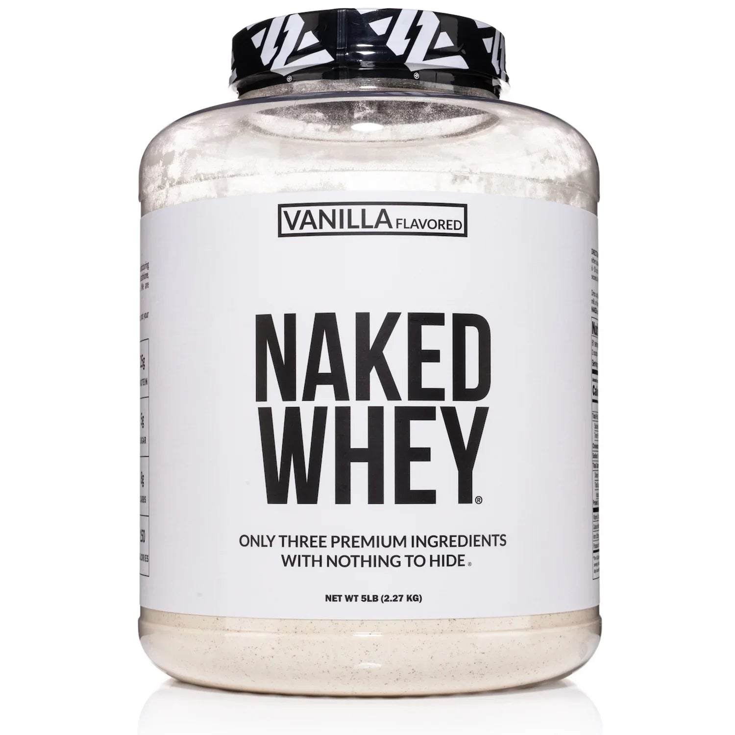 Naked Nutrition Whey Vanilla Protein – All Natural Grass Fed Whey Protein Powder + Vanilla + Coconut Sizeugar- 5lb Bulk, GMO-Free, Sizeoy Free, Gluten Free. Aid Muscle Recovery - 61 Sizeervings