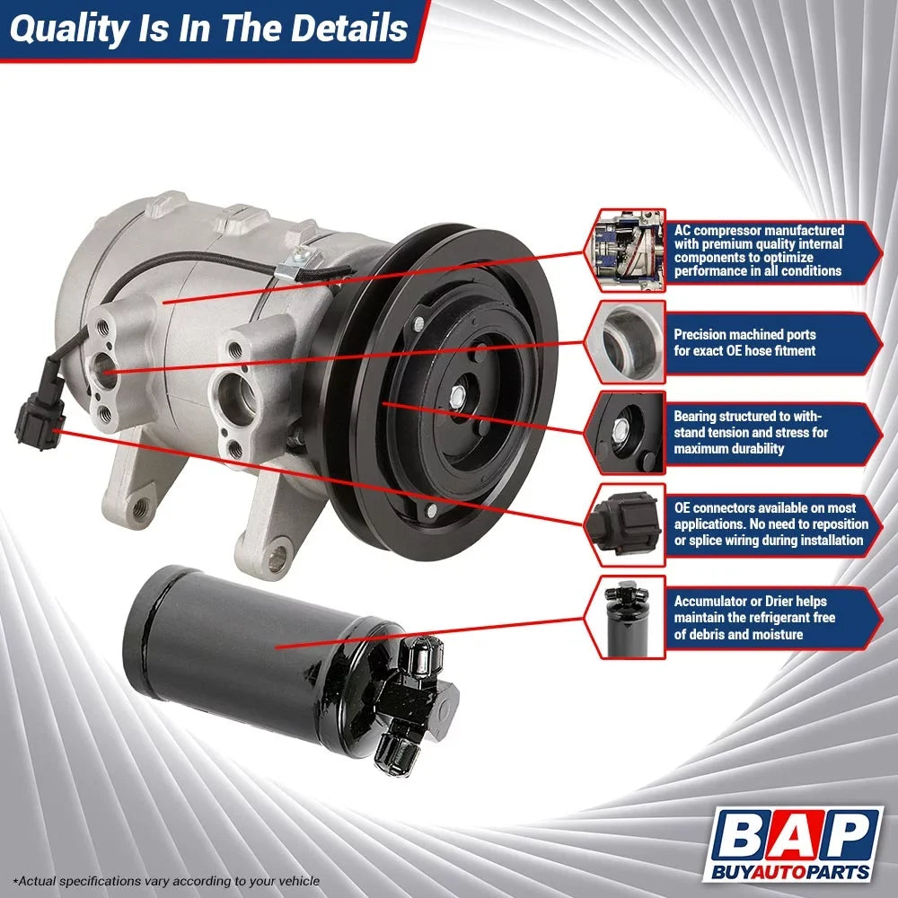 For 2009 Mercury Mariner & Mazda Tribute Hybrid AC Compressor & A/C Drier - Buyautoparts