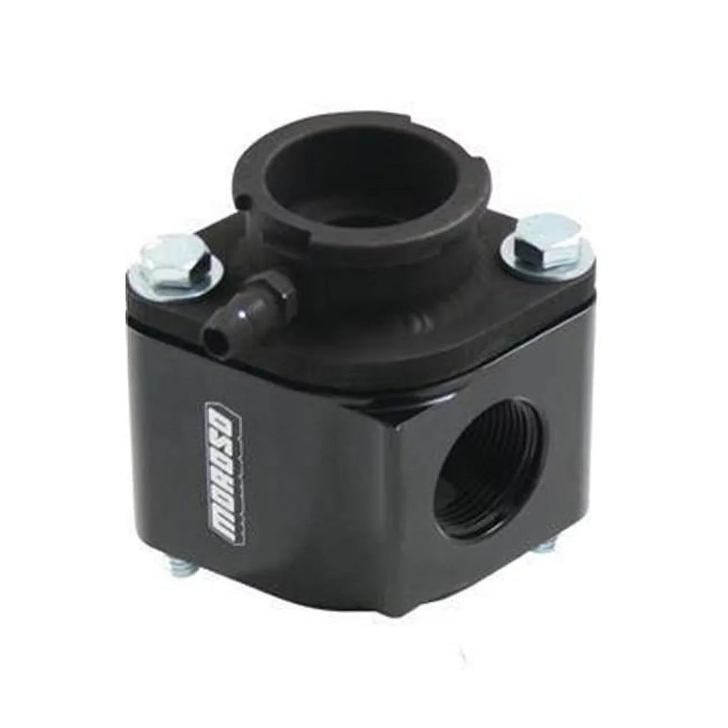 Moroso 63424 Manifold Filler Neck Kit - Billet Aluminium Black