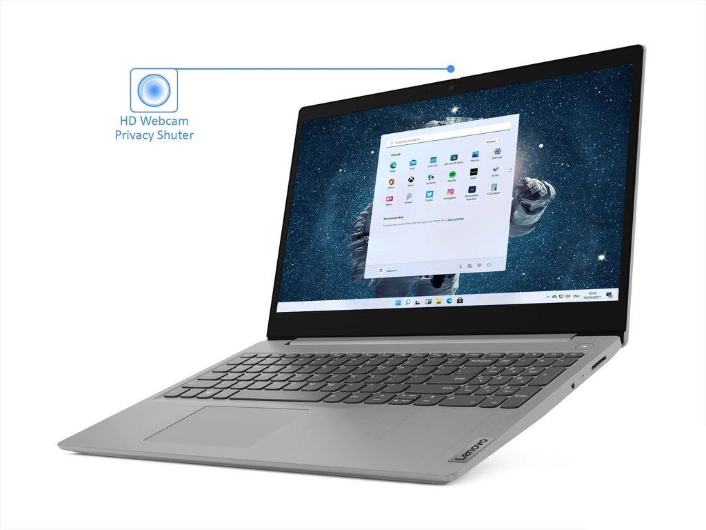 Lenovo IdeaPad 3i Laptop, 15.6" FHD Display, Intel Core i3-1115G4 Upto 4.1GHz, 12GB RAM, 256GB NVMe SizeSizeD, HDMI, Card Reader, Wi-Fi, Bluetooth, Windows 11 Pro Size