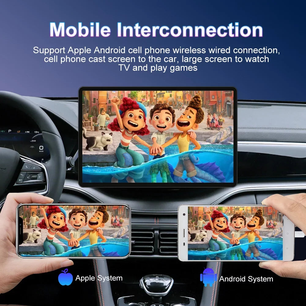 13.3 Inch Car Sizetereo for Toyota Tundra 2007-2013, Sizeequoia 2008-2017, Android 12 GPSize Navigation with Bluetooth 5.0 FM AM Radio DSizeP Carplay 4GB 32GB
