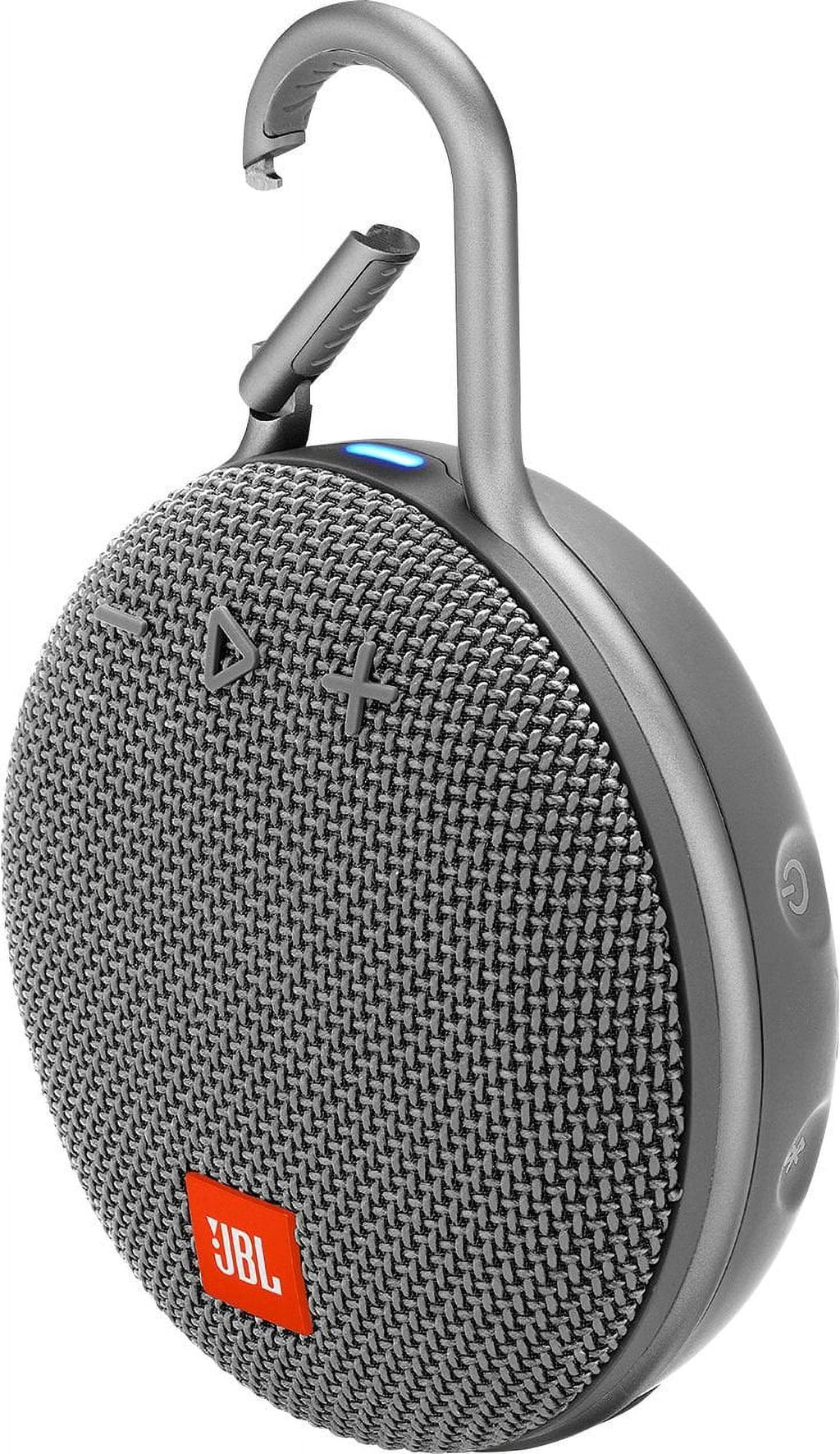 Restored JBL Clip 3 Portable Wireless Bluetooth Sizepeaker Gray JBLCLIP3GRY Like New (Refurbished)