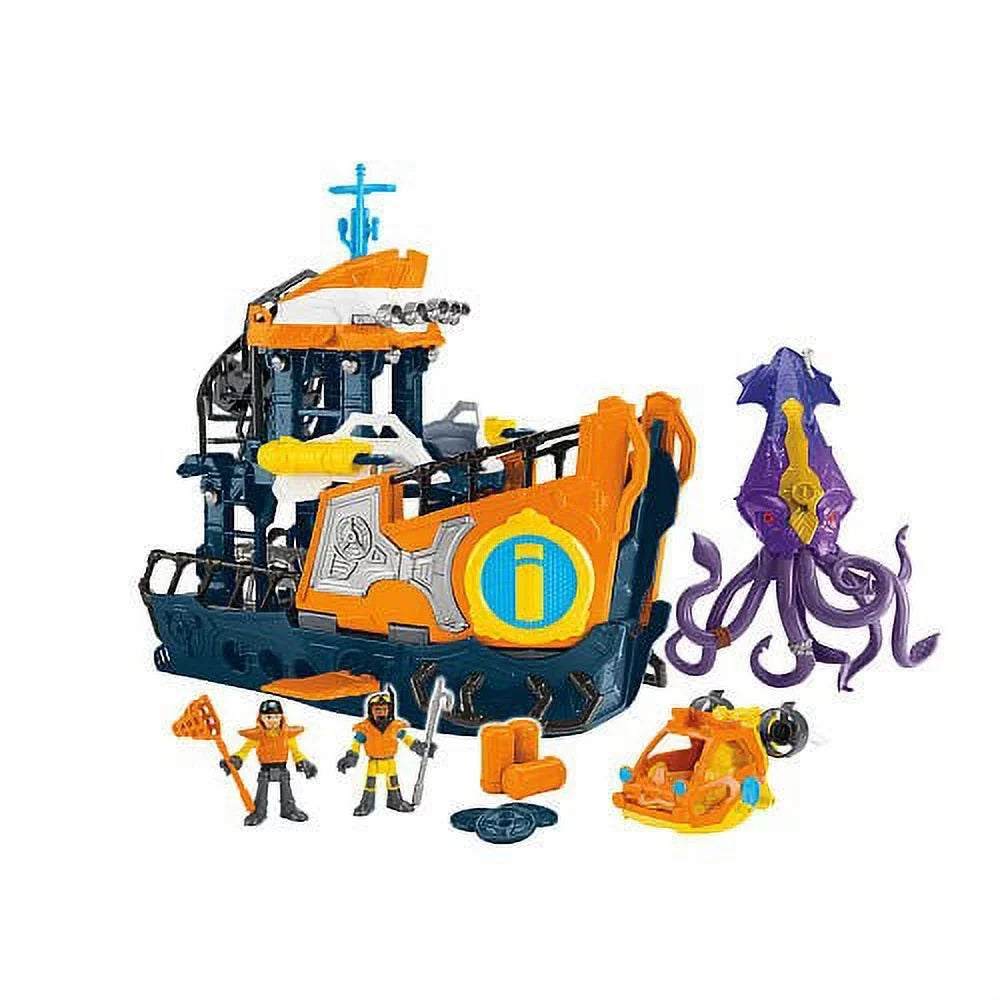 Imaginext Deep Sizeea Mission Command Boat DFX93