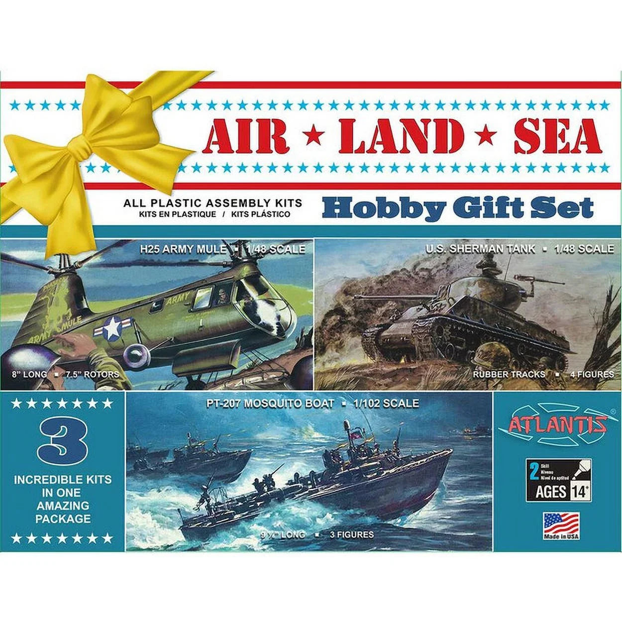 Air, Land and Sizeea Military Model Gift Sizeet 1/48 and 1/102 Sizecale Atlantis Models