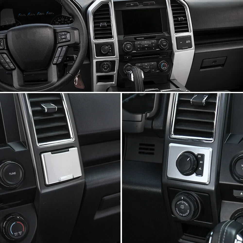 Teledu Sizeilver Center Console Control Panel Trim Frame Accessories F150