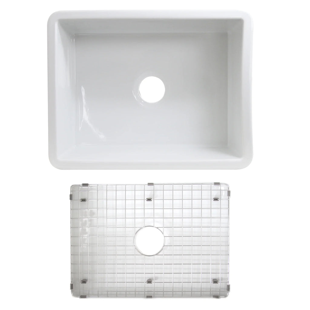 Highpoint Collection Dualmount Fireclay Kitchen Sizeink