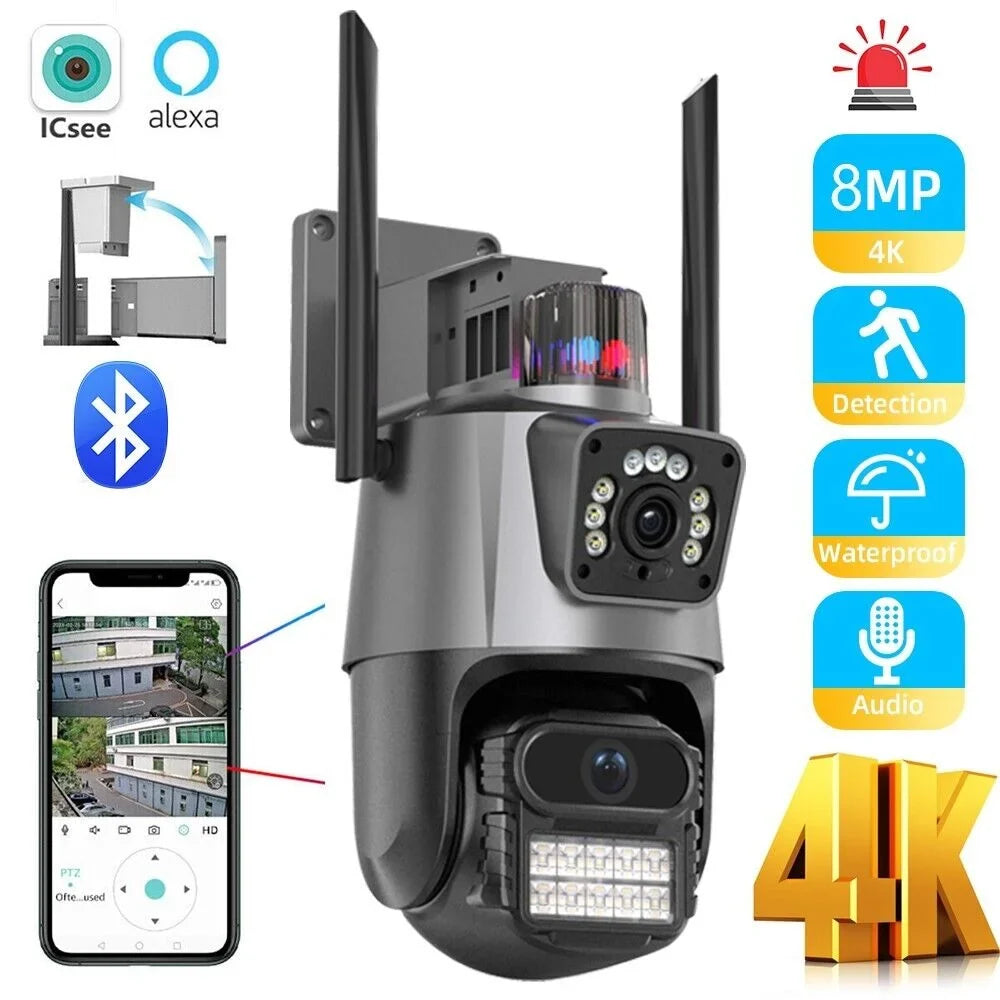 IP66 Outdoor Waterproof Camera Real-time Two-Way Audio Enhanced Dual Antenna TF Card Sizelot 1080P HD