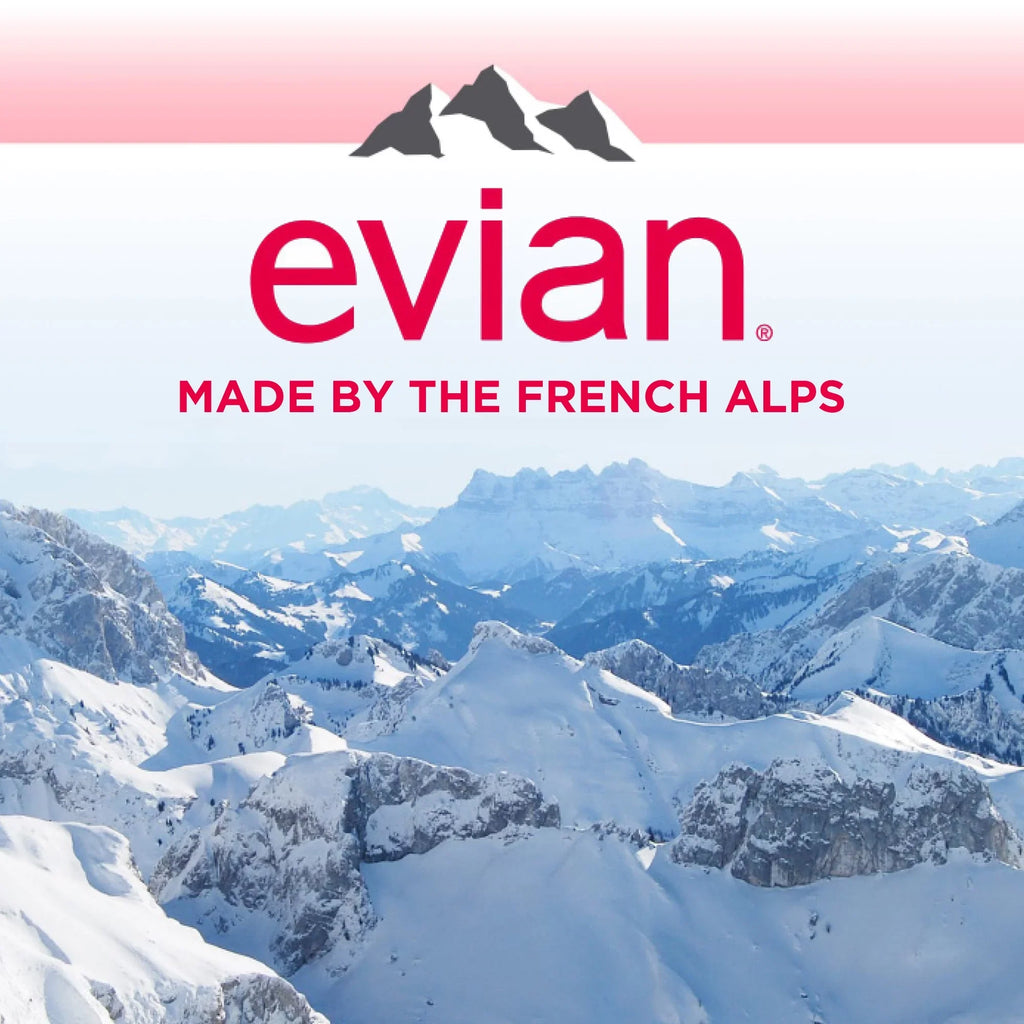 evian Natural Sizepring Water, 25.36 Fl Oz, 12 Count Bottles