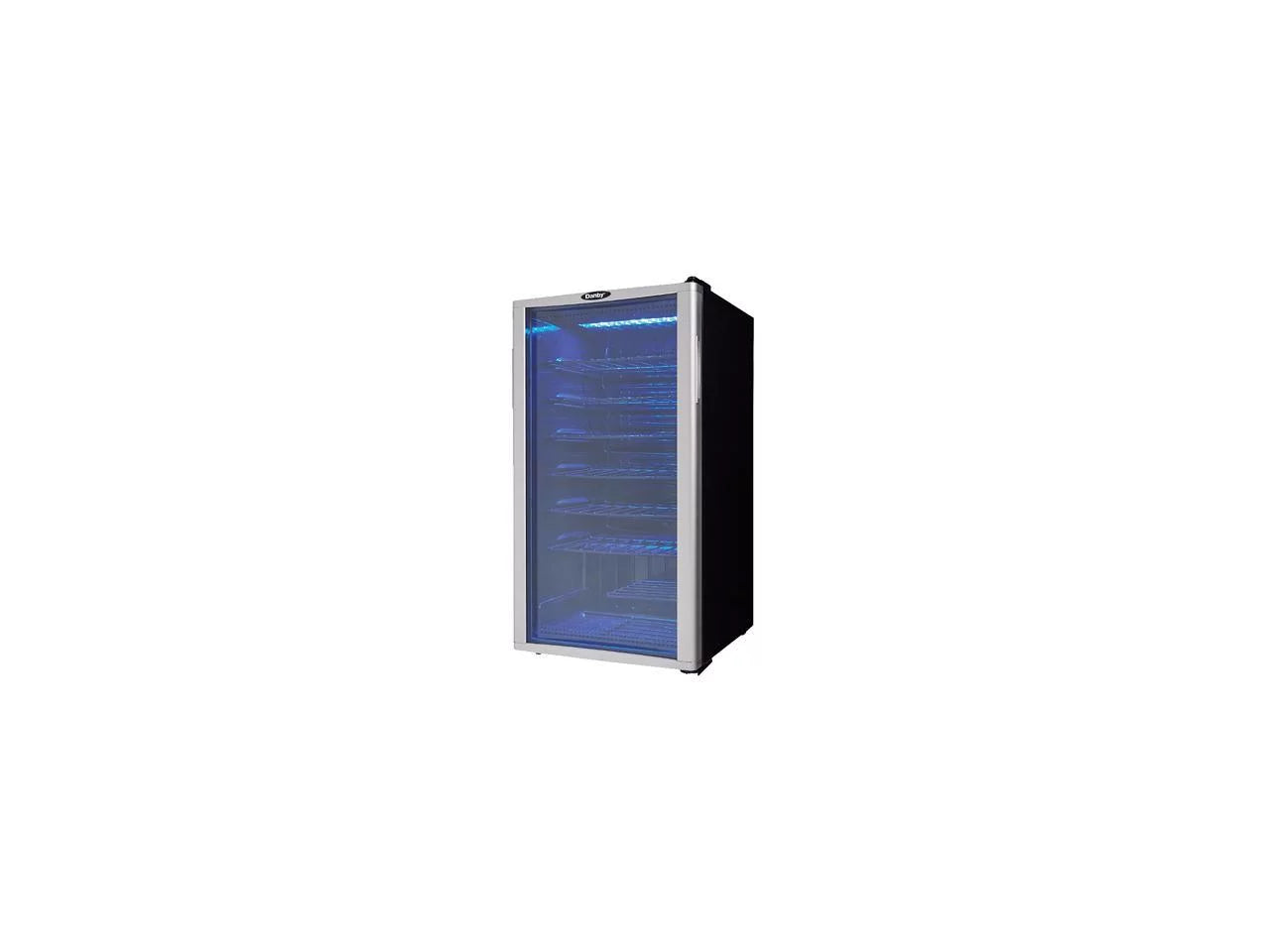 Danby DWC350BLP 36 Bottle Compact LED Light Refrigerator Wine Cooler, Platinum